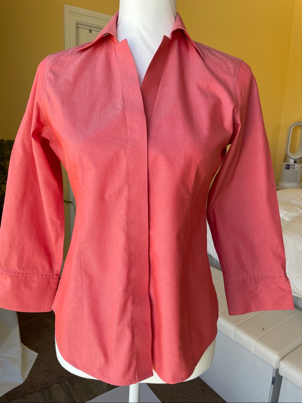 Fox Croft Coral Pink Button-Front No-Iron shirt 2p